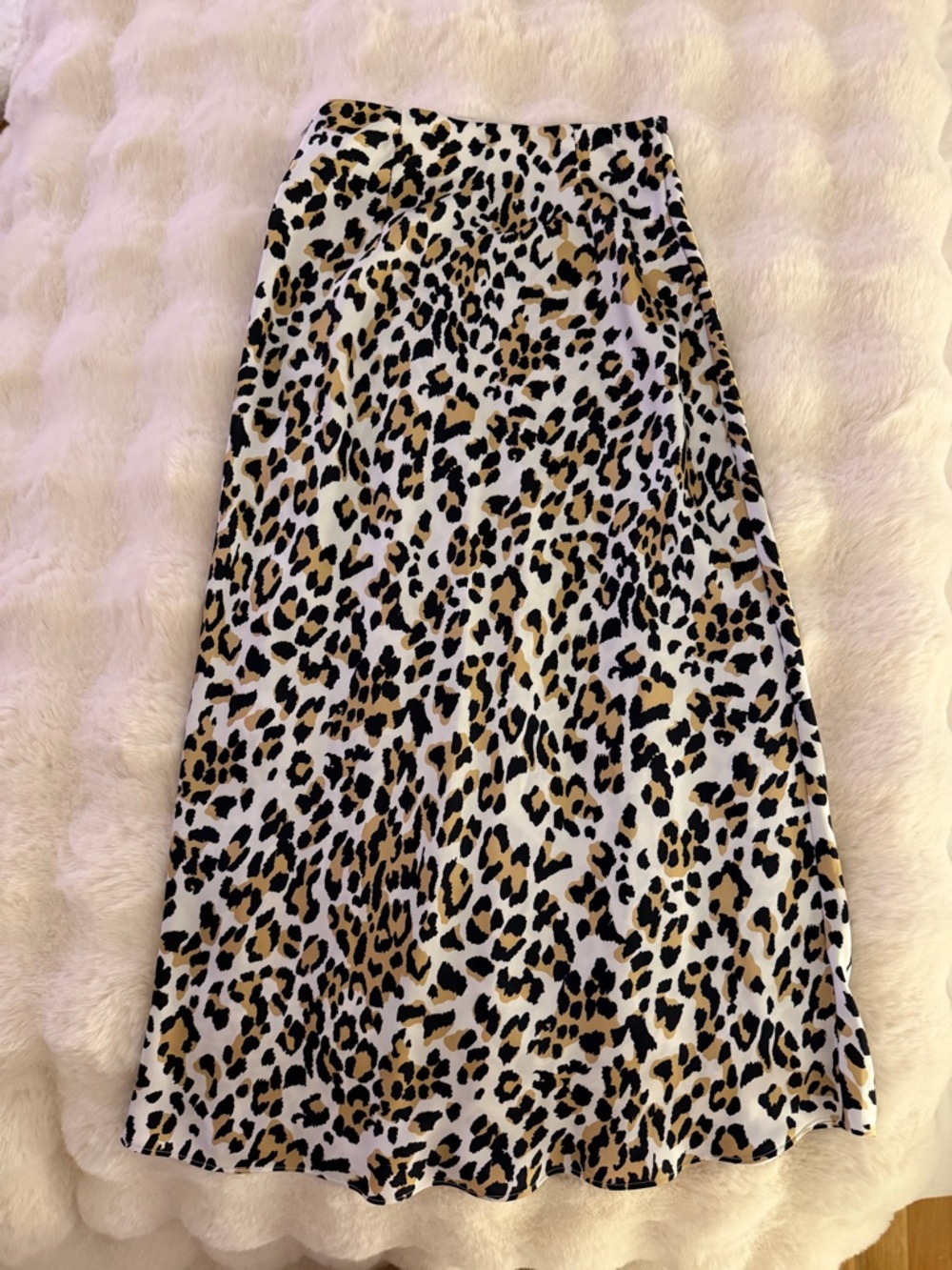 Babaton Leopard Print Midi Skirt